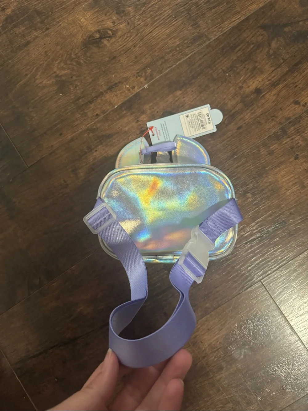 Cat & Jack Lavender Unicorn Star Shaker Fanny Bag